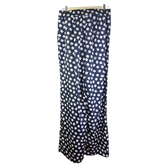 SACHIN & BABI NNWT LANA PANT Navy and Pink Pattern SZ 4 - Picture 5 of 11